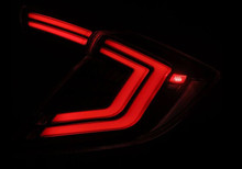 AlphaRex 16-21 Honda Civic Hatchback / Type-R FK8 Nova-Series LED Tail Lights (Pair) - Black - 676020