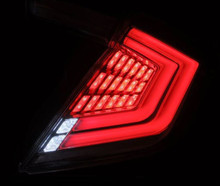 AlphaRex 16-21 Honda Civic Hatchback / Type-R FK8 Nova-Series LED Tail Lights (Pair) - Clear - 676030
