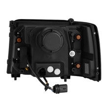 AlphaRex 92-96 Ford F-Series/Bronco LUXX-Series Proj Headlights Blk w/Actv Light SeqSig & SBDRL - 880268
