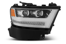 AlphaRex 19-20 Ram 1500HD PRO-Series Proj Headlight Plnk Styl Chrm w/Activ Light/Seq Signal/Plnk DRL - 880514