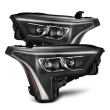 AlphaRex 22-23 Toyota Tundra LUXX-Series Headlights Black w/White DRL - Req 810029 OR 810030 - 880864