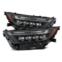AlphaRex 19-23 Toyota RAV4 (High Trim) NOVA LED Projector Headlights Black - 880870