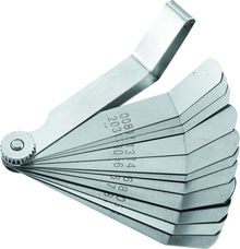 BikeMaster 12-Blade Angled Combination Tappet Feeler Gauge Set - Pack of 3 - 151525