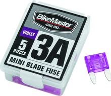 BikeMaster 5Piece 3A Replacement Mini Blade Fuse - 152441