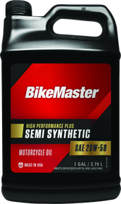 BikeMaster 20W50 Semi Synthetic Oil - Gallon - 532320