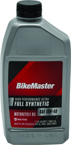 BikeMaster 10W40 Full Synthetic Oil - Quart - 532322