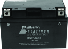 BikeMaster AGM Battery - MS12-10ZS - 780701