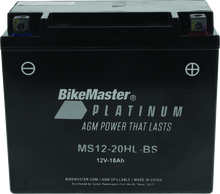 BikeMaster AGM Battery - MS12-20HL-BS - 780764
