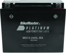 BikeMaster AGM Battery - MS12-24HL-BS - 780765