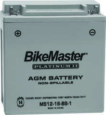 BikeMaster AGM Battery - MS12-16-BS-1 - 780771