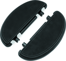 Bikers Choice 82-20 FLH FLT 86-17 FLST Black Half-Moon Floorboard Kit - 480623