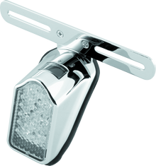 Bikers Choice Chrome Mini Tombstone LED Taillight With License Mount Universal Custom - 482492
