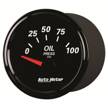 Autometer Designer Black II 52mm 100 PSI Oil Pressure Gauge - 1228