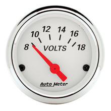 Autometer Arctic White 3-3/8in Electric Speedometer with 2-1/16in Volt/Water/Oil/Fuel - 1350