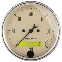 AutoMeter Gauge Kit 5 Pc. 3-1/8in. & 2-1/16in. Elec. Speedometer Antique Beige - 1809