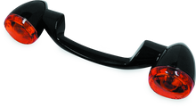 Bikers Choice 91-08 Touring 86-17 FLST Narrow Black Rear Turn Signal Bar Kit W/Amber Lens - 491157
