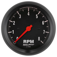 Autometer Z Series 85mm Electronic 8000 rpm Tachometer Gauge - 2699