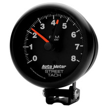 Autometer Z-Series 3-3/4in 8K RPM Pedestal w/ Red Line Tachometer Gauge - 2894