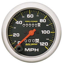 AutoMeter Gauge Speedometer 3-3/8in. 120MPH Mechanical Pro-Comp - 5152