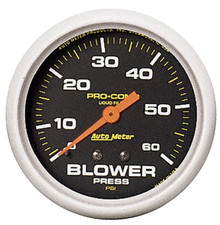 Autometer Pro-Comp 2 5/8in 0-60 PSI Liquid Filled Mech Blower Pressure Gauge - 5402