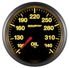 Autometer Elite 52mm 100-340 Deg F Oil Temp Peak & Warn w/ Electronic Control Gauge - 5640