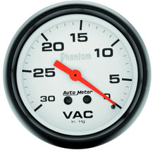 Autometer Phantom 2 5/8in Phantom Mechanical  Vacuum Gauge - 5884