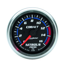 Autometer 2-1/6in Cobalt Nitrous Pressure Gauge 0-1600PSI Digital Steppe Motor - 6174