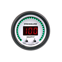 Autometer 52.4mm White Switchable 0-1600 PSI/0-110 BAR Fluid Pressure Phantom Elite Digital Gauge - 6752-PH