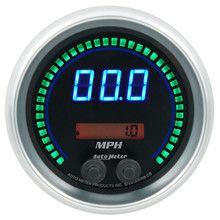 Autometer 85.7mm Black Switchable 260 MPH / 260 KM/H Speedometer Cobalt Elite Digital Gauge - 6789-CB