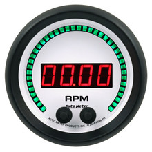 Autometer 85.7mm White 0-16K RPM Tachometer Phantom Elite Digital Gauge - 6798-PH