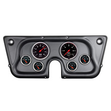 Autometer Designer Black 67-72 Chevy Truck C/K/K5/Suburban Dash Kit 6pc Tach/MPH/Fuel/Oil/WTMP/Volt - 7032-DB