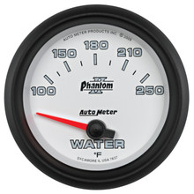 Autometer Phantom II 2-5/8in 100-250 Degrees F Electrical Water Temperature Gauge - 7837