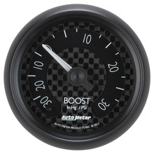 Autometer GT Series 52mm Mechanical 30 In Hg/30 psi Vacuum/Boost Gauge - 8003