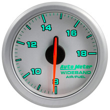 Autometer Airdrive 2-1/6in Wideband Air / Fuel Gauge 10:1-17:1 ARF Range - Silver - 9178-UL