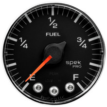 Autometer Spek-Pro Gauge Fuel Level 2 1/16in 0-270 Programmable Blk/Chrm - P312318