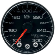 Autometer Spek-Pro 52.4mm 100-300 F Deg Digital Stepper Motor Oil Temp Gauge - P322328