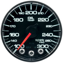 Autometer Spek-Pro 52.4mm 100-300 F Deg Digital Stepper Motor Oil Temp Gauge - P322328