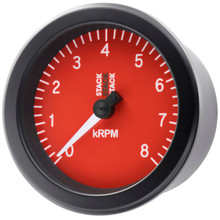 Autometer Stack Sport 88mm 0-8K RPM Tachometer - Red - ST100-08R