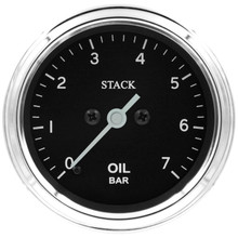 Autometer Stack 52mm 0-7 Bar M10 Male Pro Stepper Motor Oil Pressure Gauge - Classic - ST3301C