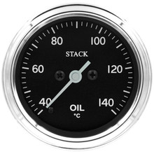 Autometer Stack 52mm 40-140 Deg C 1/8in NPTF Male Pro Stepper Motor Oil Temp Gauge - Classic - ST3309C
