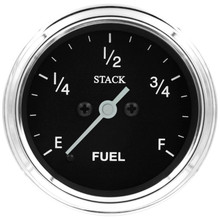 Autometer Stack 52mm 0-280 Ohm Programmable Pro Stepper Motor Fuel Level Gauge - Classic - ST3315C