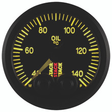 Autometer Stack 52mm 40-140 Deg C 1/8in NPTF Male Pro-Control Oil Temp Gauge - Black - ST3509