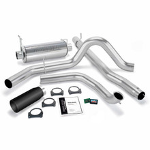 Banks Power 99 Ford 7.3L Truck w/Cat Conv Git-Kit - SS Single Exhaust w/ Black Tip - 47511-B
