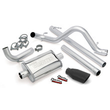 Banks Power 07-11 Jeep 3.8L Wrangler Unlimited - 4dr Monster Exh Sys - SS Single Exh w/ Black Tip - 51322-B