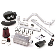 Banks Power 07-11 Jeep 3.8L Wrangler - 4dr Stinger Sys w/ AutoMind - SS Single Exhaust w/ Black Tip - 51341-B