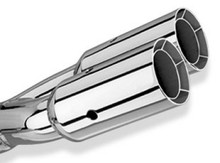 Borla Universal Polished Tip Dual Round Intercooled (inlet 2 1/2in. Outlet 3in) *NO Returns* - 20203