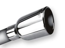 Borla 2.25in Inlet 3.19in Round Rolled Angle Cut Outlet x 5in Long Embossed Tip - 20236