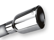 Borla 2.25in Inlet 3.19in Round Rolled Angle Cut Outlet x 5in Long Embossed Tip - 20236