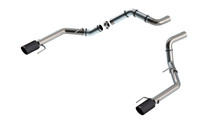 Borla 21-23 Ford Raptor 3in Tail Pipe Kit 4.5in Tip - Carbon Fiber Black Anodized - 60727CFBA