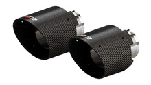 Borla 15-24 Dodge Charger V8 / 2023 Chrysler 300C T-304 SS Tips 5in Outlet - Carbon / Black Anodized - 60729CFBA